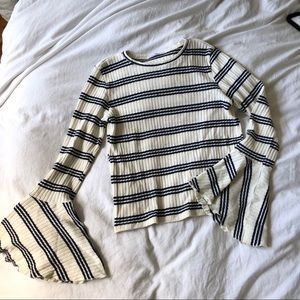 Striped Zara Top with Fun Sleeves